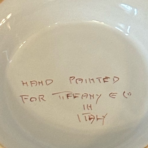 Tiffany & Co. Vintage Italian Hand Painted Ceramic Bowl - Picture 11 of 11